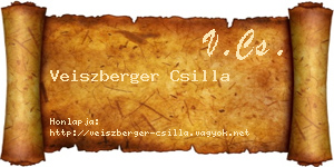 Veiszberger Csilla névjegykártya