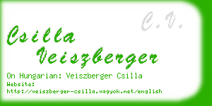 csilla veiszberger business card